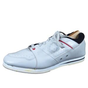 Endicott Johnson Men Bowling Shoes Size 12 White Gray Leather Classic